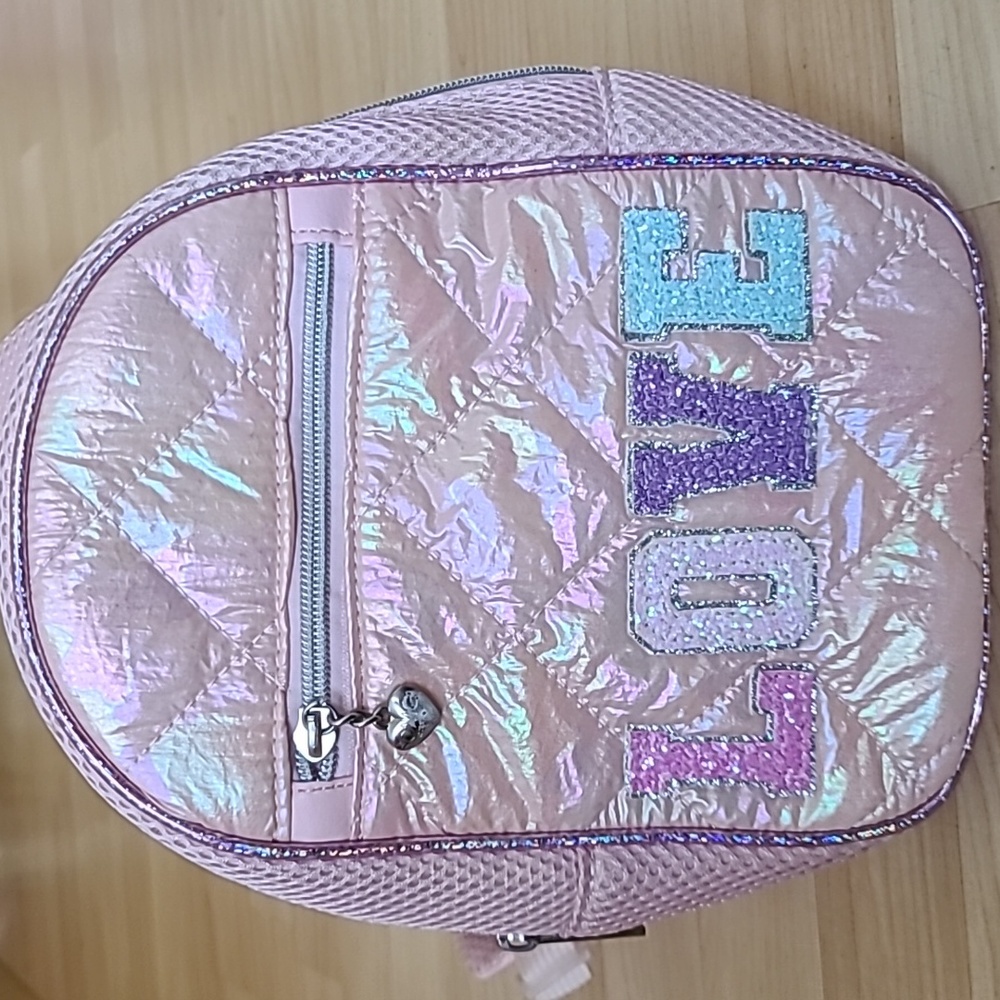 OMG Miss Gwen's ACCESSORIES Pink OMBRE HEART LOVE BACKPACK 9"×7" - Picture 2 of 6